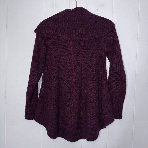Anthropologie Angel Of The North Women’s Cowl Neck Sweater Wool Blend Purple XS - Picture 2 of 6